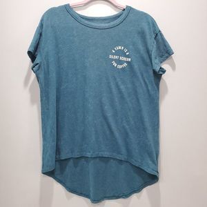 American Eagle Coffee Top Teal Size M P098